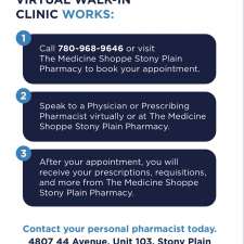 Stony Plain Virtual Walk In Clinic | Located Inside Medicine Shoppe, 4807 44 Ave Unit 103, Stony Plain, AB T7Z 1V5, Canada