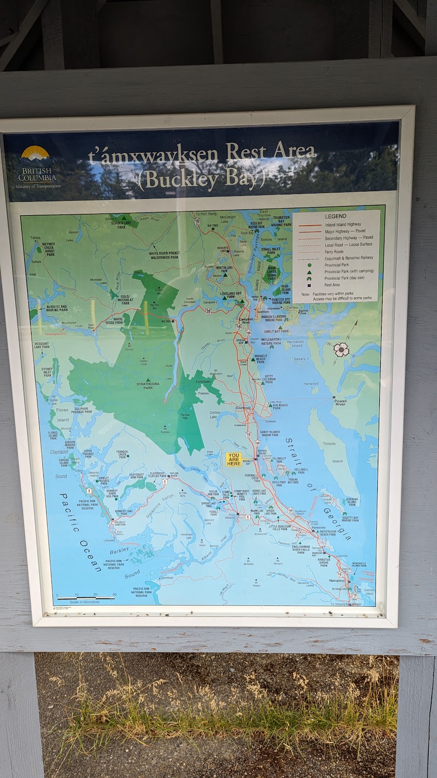 Buckley Bay Rest Area | 6866 Buckley Bay Rd, Fanny Bay, BC V0R 1W0, Canada | Phone: (800) 663-7867