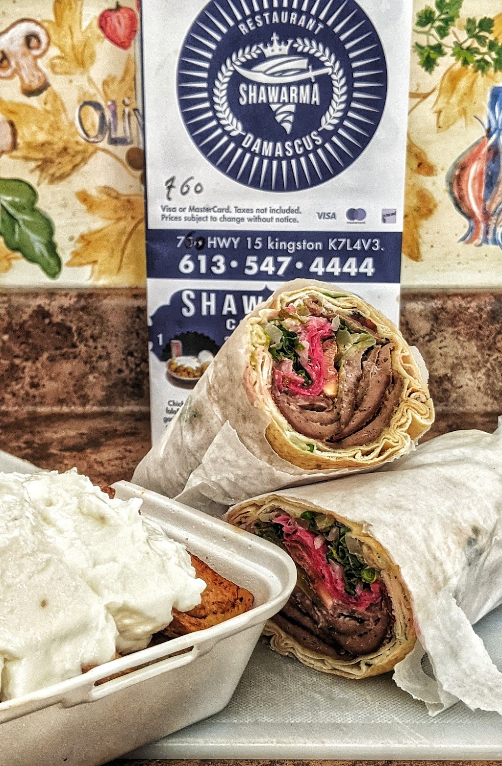 Shawarma Damascus | Highway 15, 760, Kingston, ON K7L 4V3, Canada | Phone: (613) 547-4444