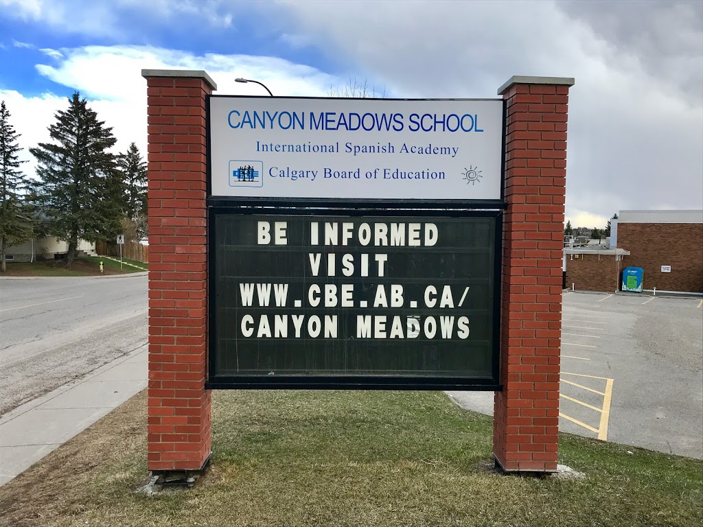 Canyon Meadows School | 395 Canterbury Dr SW, Calgary, AB T2W 1J1, Canada | Phone: (403) 777-8600