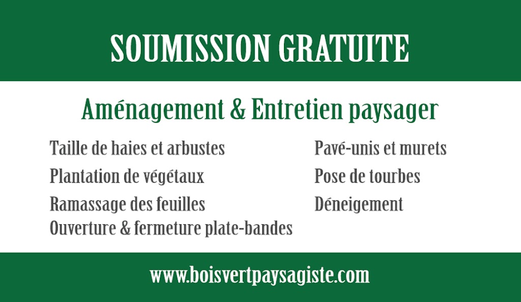 Boisvert Paysagiste | 508 Rang N, Sainte-Victoire-de-Sorel, QC J0G 1T0, Canada | Phone: (450) 494-0590