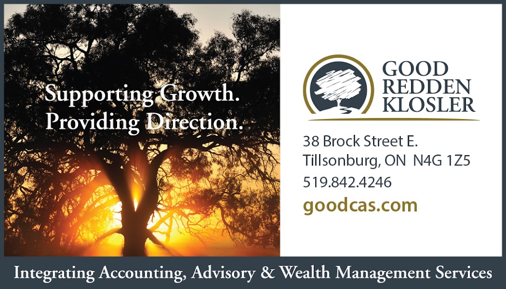 Good Redden Klosler LLP | 38 Brock St E, Tillsonburg, ON N4G 1Z5, Canada | Phone: (519) 842-4246