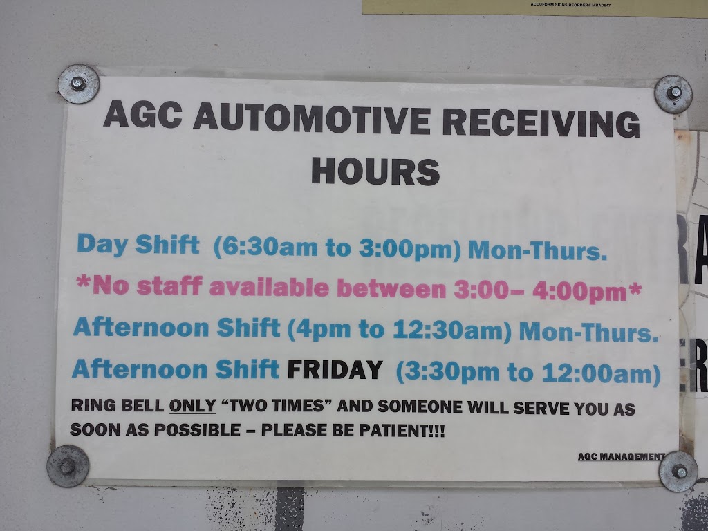 AGC Automotive Canada Inc | 120 Artesian Industrial Pkwy, Bradford, ON L3Z 3G3, Canada | Phone: (905) 778-8224