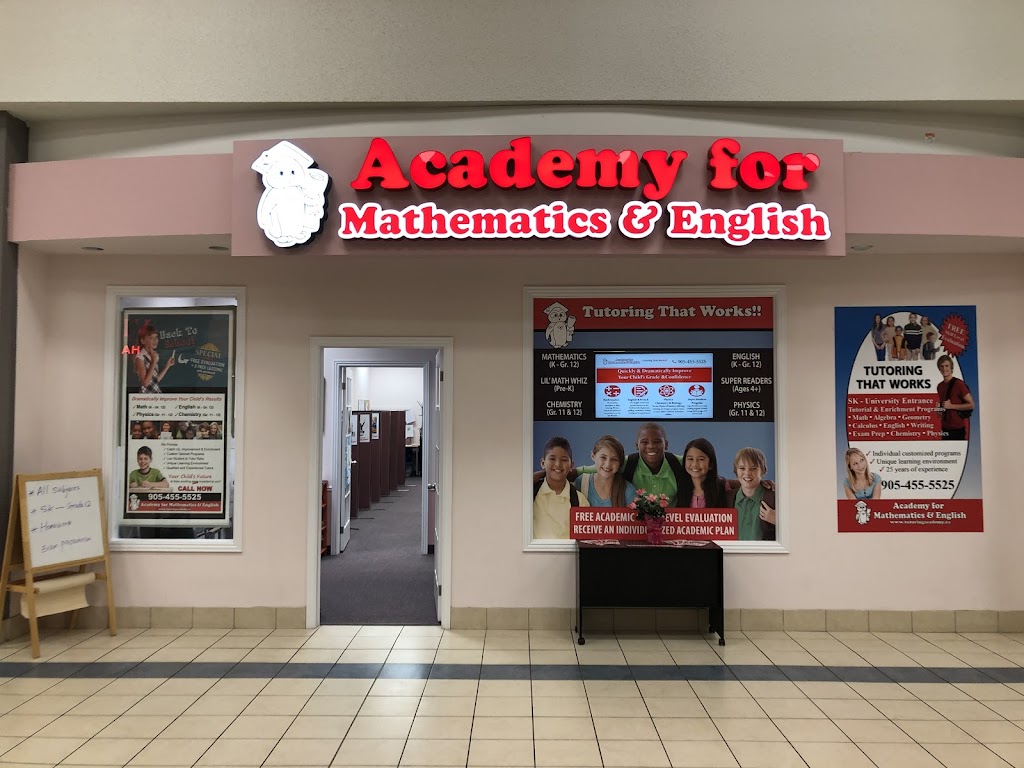 Academy for Mathematics & English, Shoppers World | 499 Main St S #172, Brampton, ON L6Y 1N7, Canada | Phone: (905) 455-5525