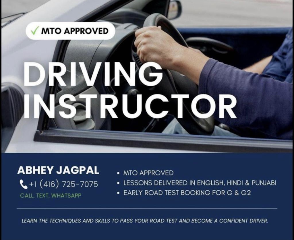 Abhey Driving Instructor | 39 Larkspur Rd, Brampton, ON L6R 1W8, Canada | Phone: (416) 725-7075