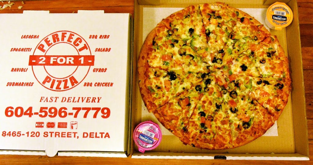 Perfect 2 For 1 Pizza | 15625 96 Ave #102, Surrey, BC V4N 2T6, Canada | Phone: (604) 582-0222