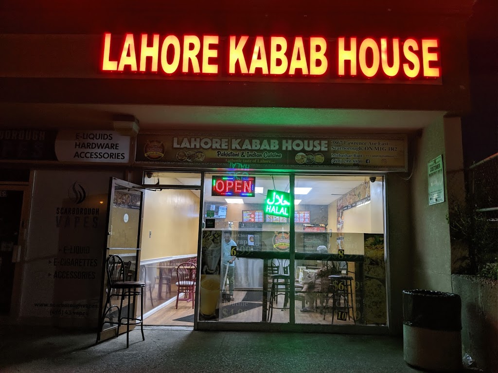 Lahore Kabab House | 3867 Lawrence Ave E, Scarborough, ON M1G 1R2, Canada | Phone: (416) 289-8800