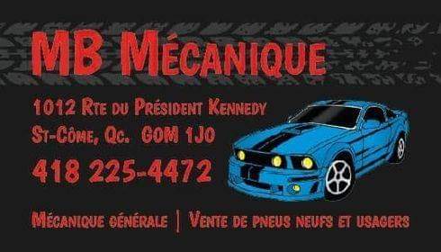 Mb Mecanique | 1012 Rte du Président-Kennedy, Saint-Côme-Linière, QC G0M 1J0, Canada | Phone: (418) 225-4472