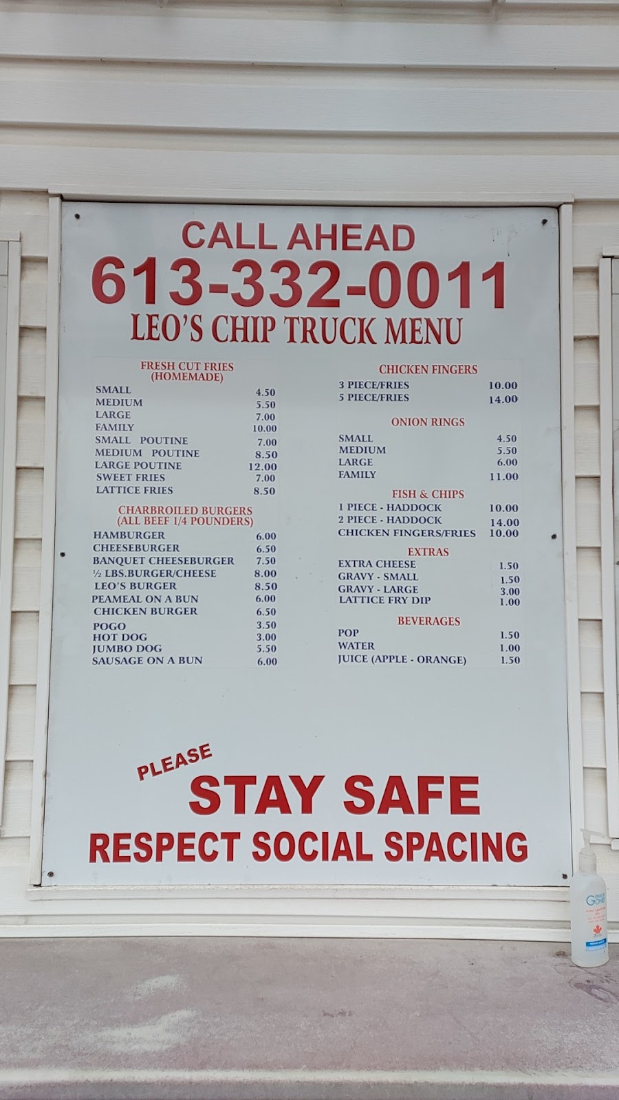 Leos Chip Truck | ON-62, Bancroft, ON K0L 1C0, Canada | Phone: (613) 332-0011