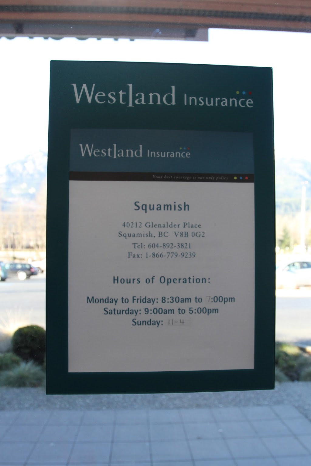 Westland Insurance | 40212 Glenalder Pl, Squamish, BC V8B 0G2, Canada | Phone: (604) 892-3821