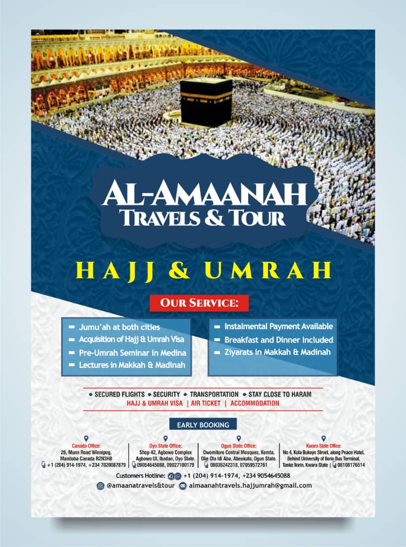 AL-AMAANAH TRAVELS AND TOURS | 26 Munn Rd, Winnipeg, MB R2N 3H8, Canada | Phone: (204) 914-1974