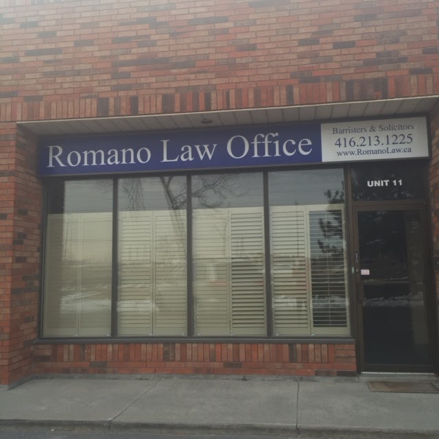 Romano Law Office | 22 Goodmark Pl #11, Etobicoke, ON M9W 6R2, Canada | Phone: (416) 213-1225