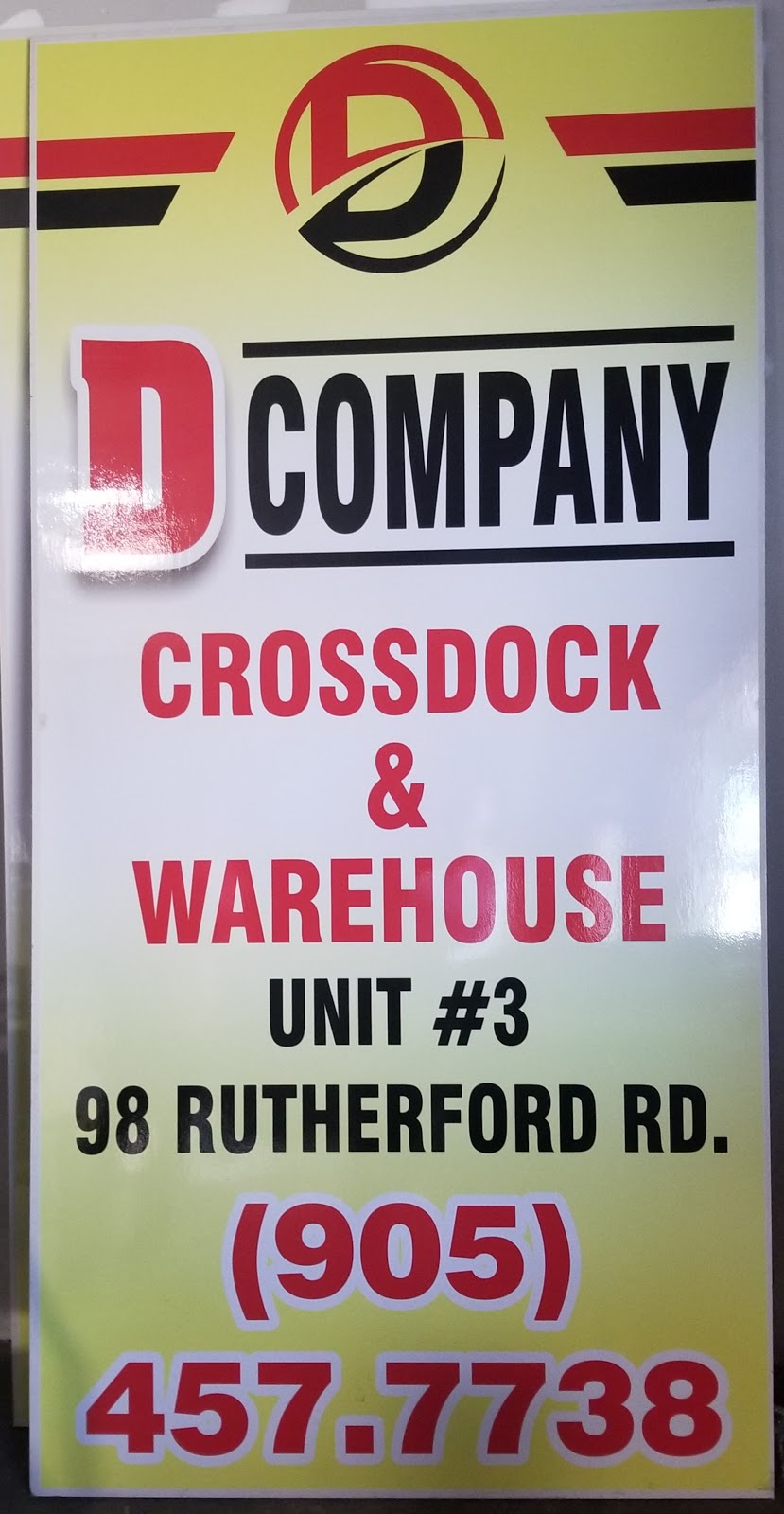 D Company Cross Dock | 14228 Torbram Rd, Caledon, ON L7C 2T1, Canada | Phone: (905) 965-0500