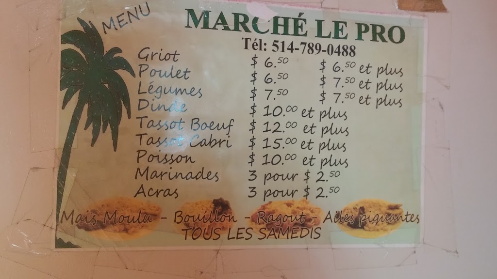 Marché Le Pro | 10839 Boulevard Pie-IX, Montréal-Nord, QC H1H 4A9, Canada | Phone: (514) 789-0488