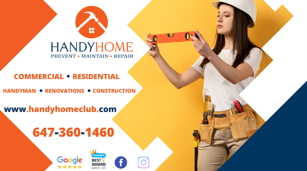 HandyHome - Handyman services in Newmarket | 1172 Davis Dr Unit M101, Newmarket, ON L3Y 8X4, Canada | Phone: (647) 360-1460