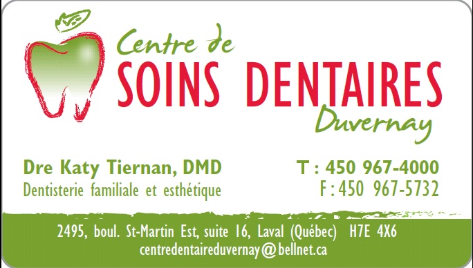 Centre de Soins Dentaires Duvernay | 2495 Boul Saint-Martin Est bureau 16, Laval, QC H7E 4X6, Canada | Phone: (450) 967-4000