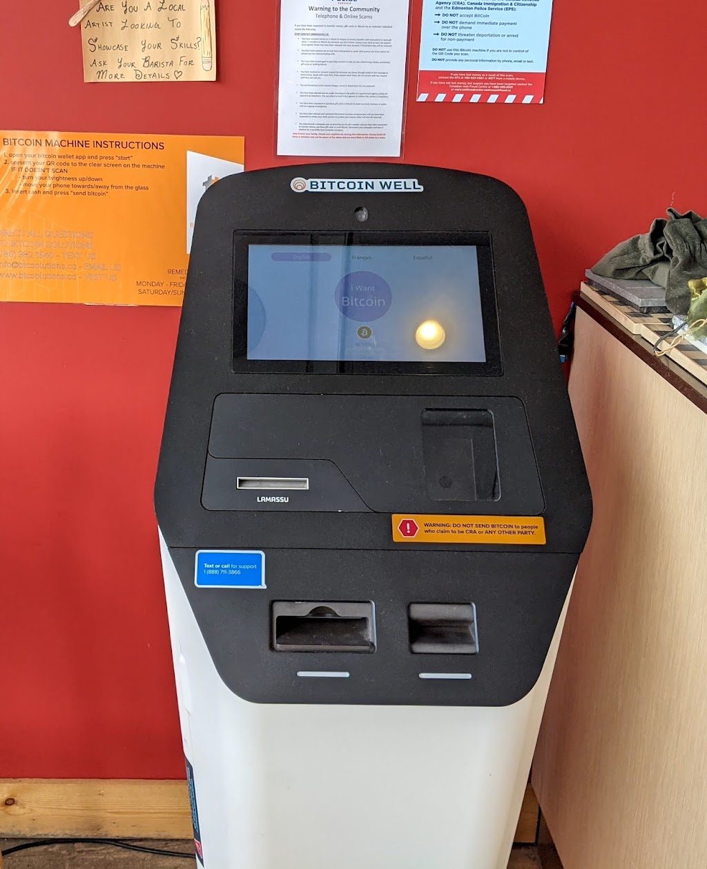 Bitcoin Well ATM - Remedy Terwillegar | 1707 Towne Centre Blvd NW, Edmonton, AB T6R 3N9, Canada | Phone: (888) 711-3866