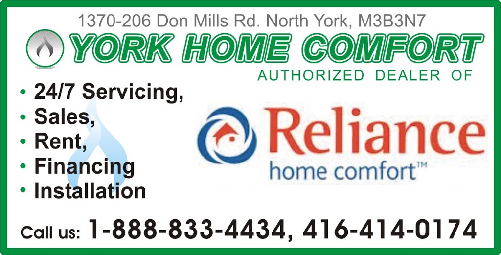 York Home Comfort | 1370 Don Mills Rd., North York, ON M3B 3N7, Canada | Phone: (416) 424-6603