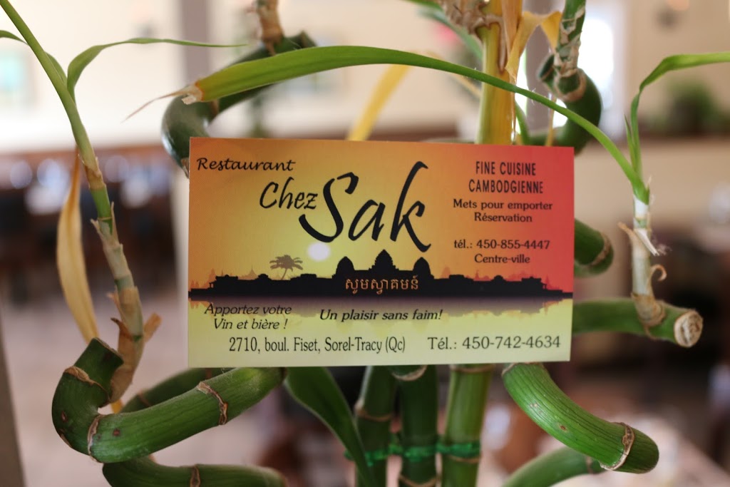 Restaurant Chez Sak | 2710 Boulevard Fiset, Sorel-Tracy, QC J3P 5J9, Canada | Phone: (450) 742-4634