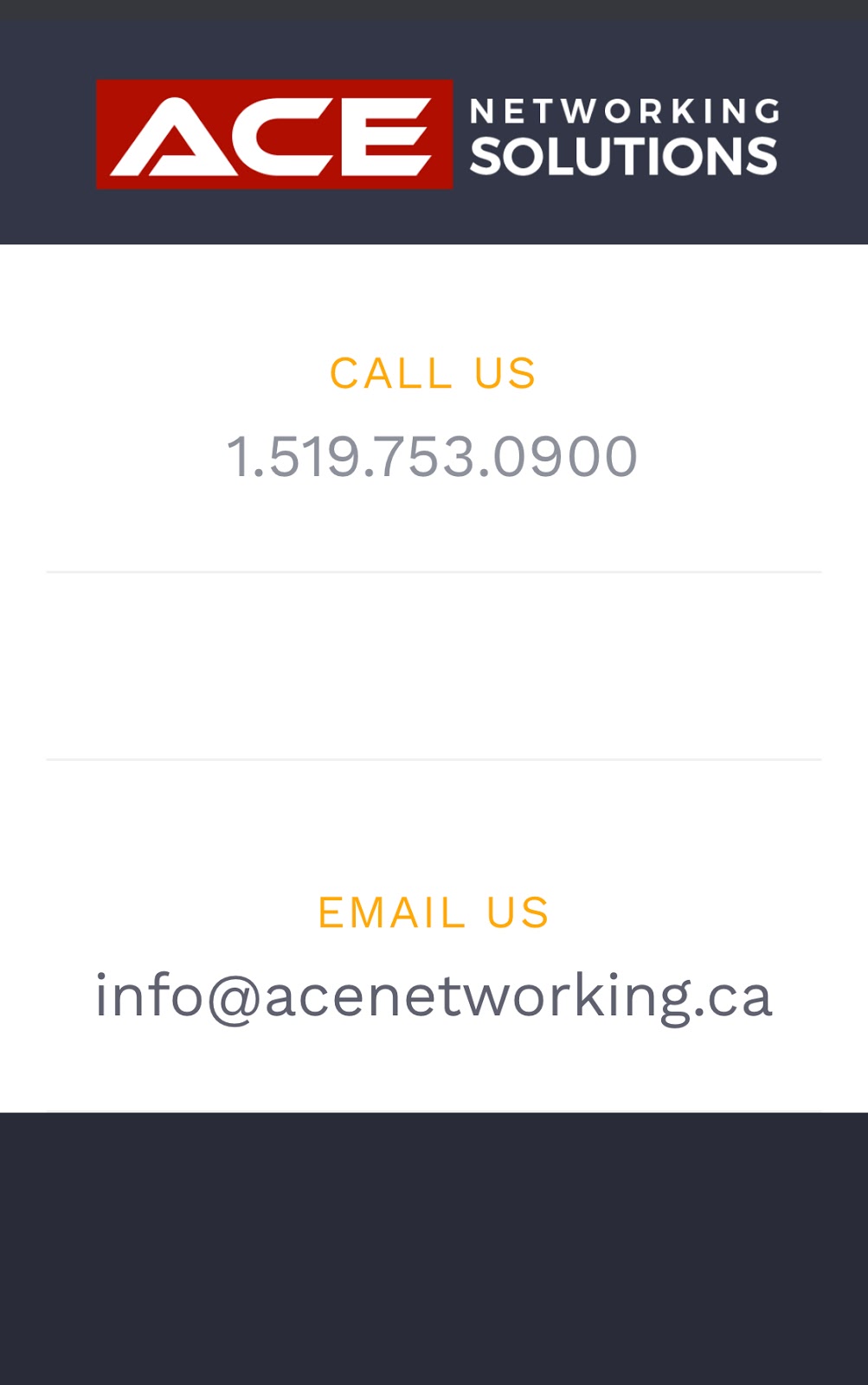 Ace Networking Solutions | 124 Garden Ave, Brantford, ON N3S 7W4, Canada | Phone: (519) 753-0900