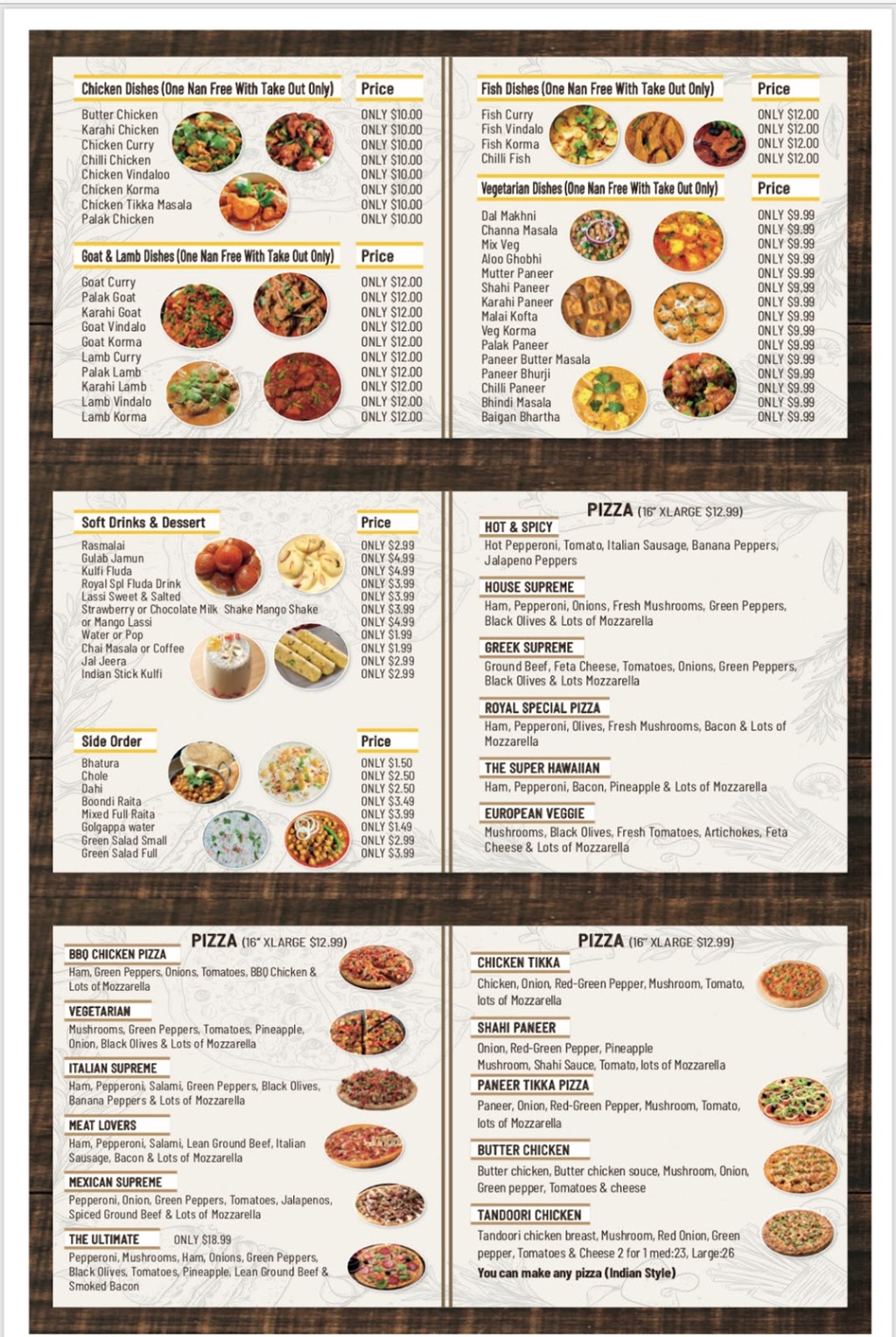 Royal Pizza & Curry Hut | 184 Main St S, Brampton, ON L6W 2E2, Canada | Phone: (905) 450-2777