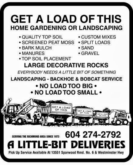 A Little-Bit Deliveries (a Division of Thomas Trucking) | 13551 Sparwood Pl, Richmond, BC V6V 1X2, Canada | Phone: (604) 274-2792