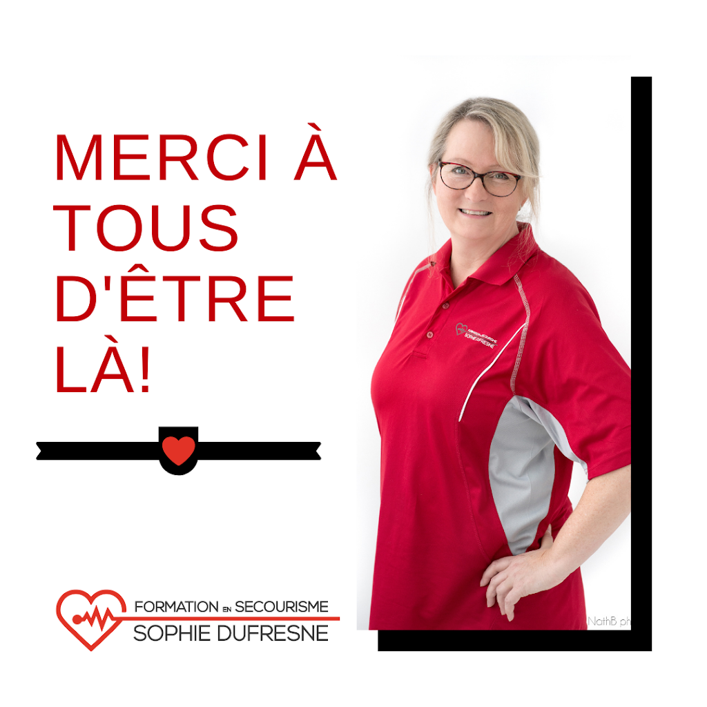 Formation en secourisme Sophie Dufresne | 122 Rue Saint-Joseph, Saint-Joseph-de-Sorel, QC J3R 3P2, Canada | Phone: (450) 881-1322