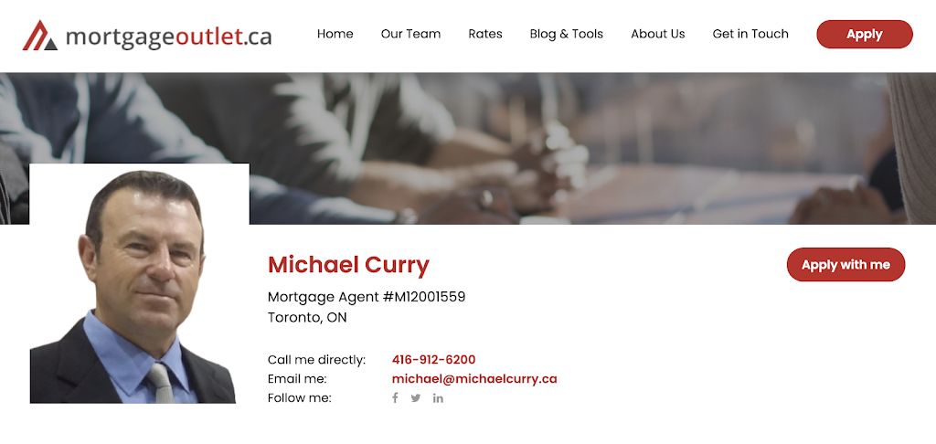 Michael Curry - Mortgage Outlet Inc. | 85 Scarsdale Rd, Toronto, ON M3B 2R2, Canada | Phone: (416) 912-6200