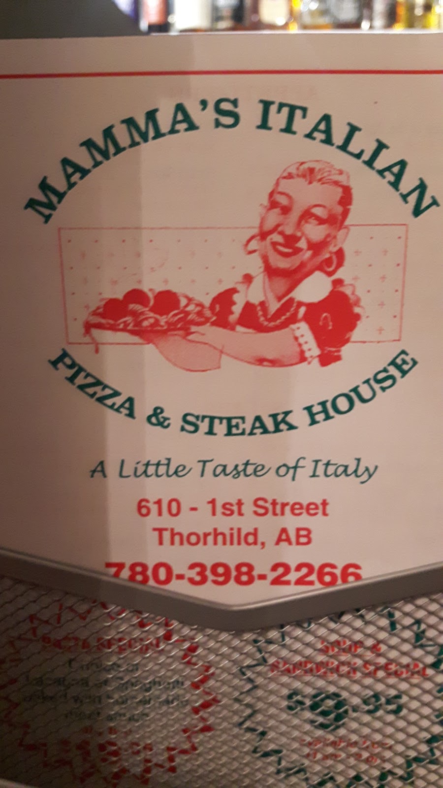 Mammas Italian Pizza and Steak House | 610-1 st Street, Thorhild, AB T0A 3J0, Canada | Phone: (780) 398-2266