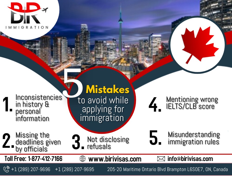 BIR IMMIGRATION SERVICES LTD | 20 Maritime Ontario Blvd #205, Brampton, ON L6S 0E7, Canada | Phone: (289) 207-9696