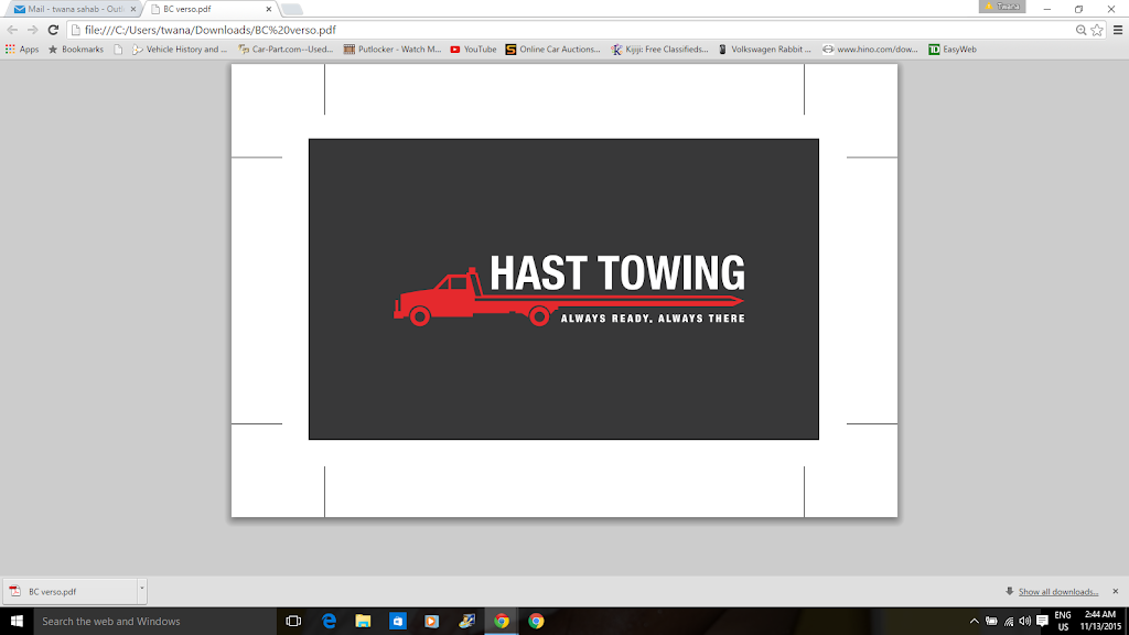 hast towing | 5499 Kalar Rd, Niagara Falls, ON L2H 3K9, Canada | Phone: (905) 353-7755