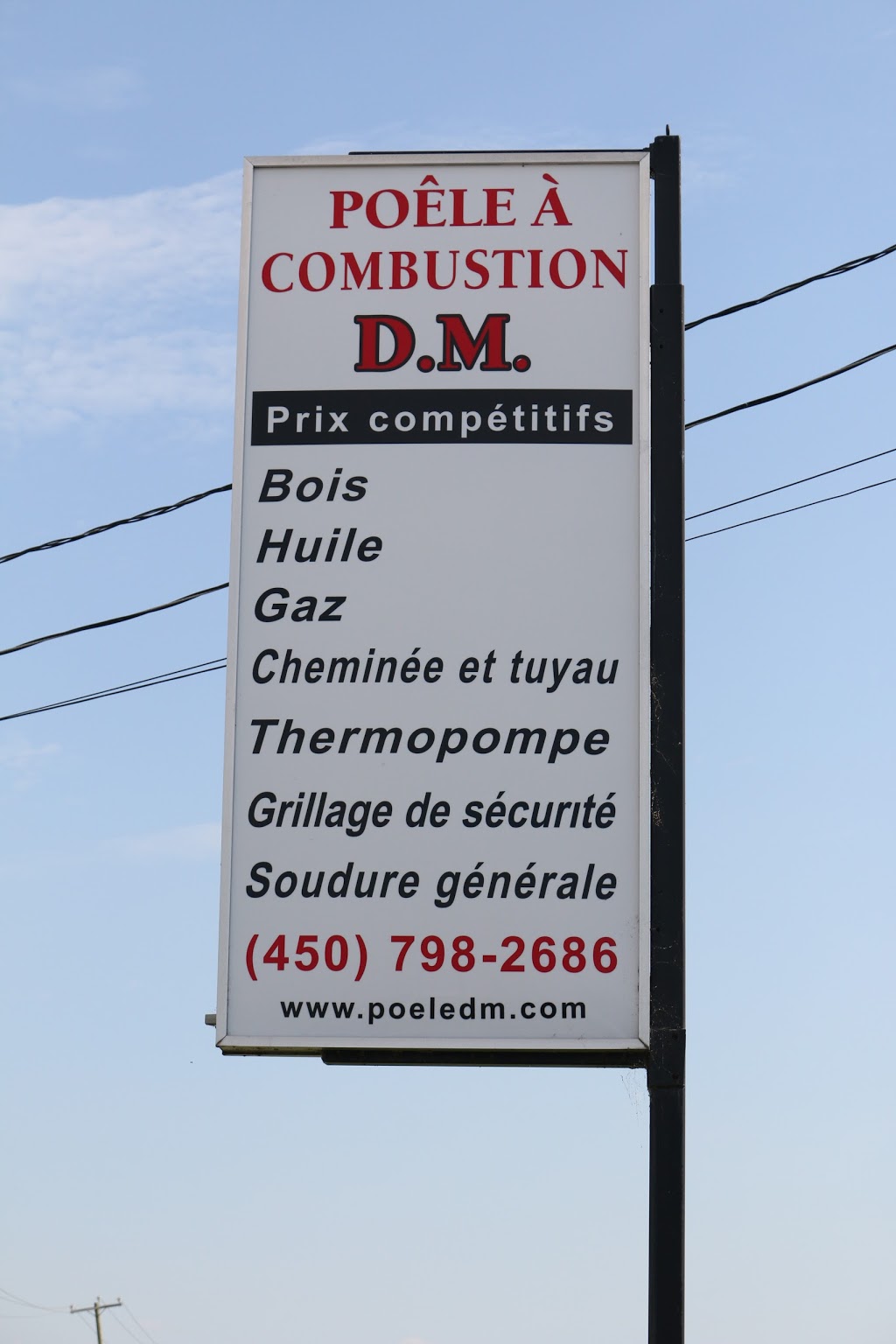 Poêles A Combustion D M Enr | 236 Rue Saint Édouard, Saint-Simon-de-Bagot, QC J0H 1Y0, Canada | Phone: (450) 798-2686