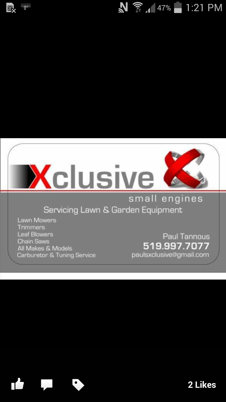 Xclusive Small Engines | 185 Talbot St E, Leamington, ON N8H 3X6, Canada | Phone: (519) 997-7077