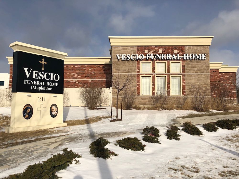 Vescio Funeral Home (Maple) Inc. | 211 McNaughton Rd E, Maple, ON L6A 4E2, Canada | Phone: (905) 303-0770