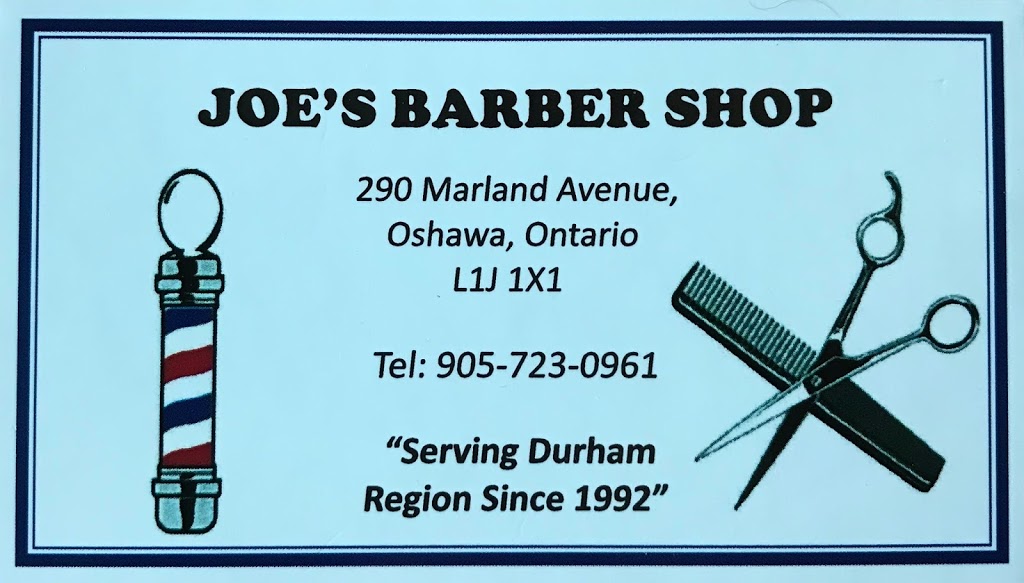 Joes Barber Shop | 290 Marland Ave, Oshawa, ON L1J 1X1, Canada | Phone: (905) 723-0961