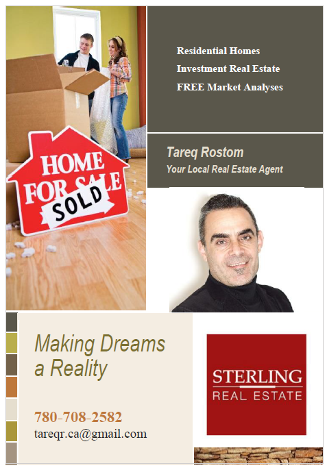 Tareq Rostom - Sterling Real Estate | 11155 65 St NW, Edmonton, AB T5W 4K2, Canada | Phone: (780) 708-2582