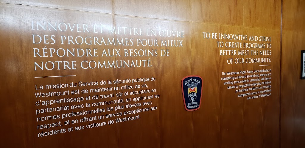 Sécurité publique | 21 Rue Stanton, Westmount, QC H3Y 3B1, Canada | Phone: (514) 989-5222