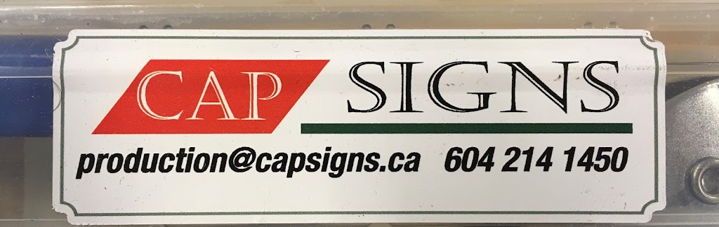 CAP Signs and Graphics | 5360 Airport Rd S, Richmond, BC V7B 1B4, Canada | Phone: (604) 214-1450