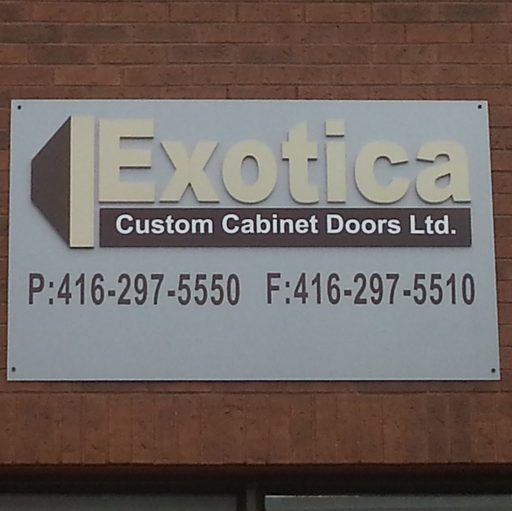 Exotica Custom Cabinet Doors Ltd | 5-6, 77 Milliken Blvd, Scarborough, ON M1V 2R4, Canada | Phone: (416) 297-5550