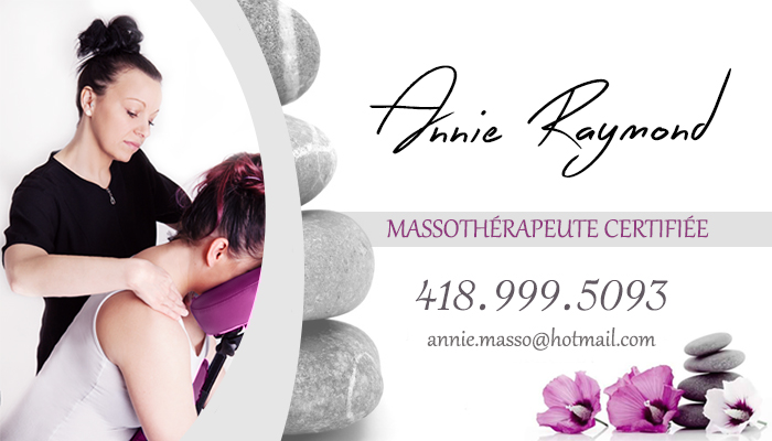 Annie Raymond Massothérapeute | 348 Rue Octave-Crémazie, Pintendre, QC G6C 1S2, Canada | Phone: (418) 999-5093