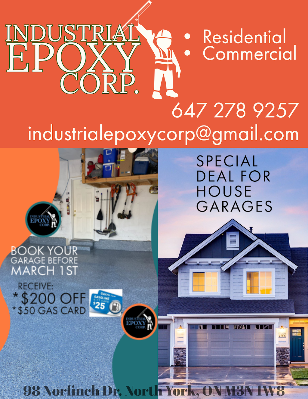 Industrial Epoxy | 98 Norfinch Dr, North York, ON M3N 1W8, Canada | Phone: (647) 781-6035