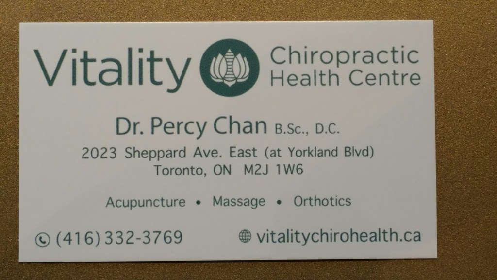 Vitality Chiropractic | 2023 Sheppard Ave E, North York, ON M2J 1W6, Canada | Phone: (416) 332-3769