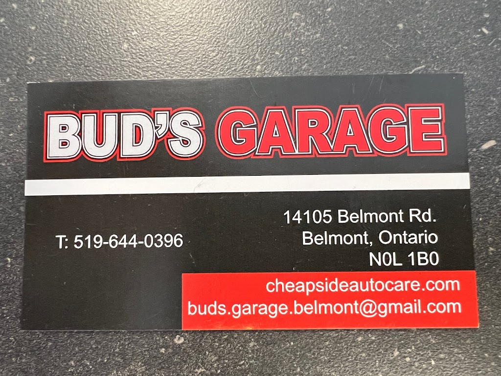 Buds Garage | 14105 Belmont Rd, Belmont, ON N0L 1B0, Canada | Phone: (519) 644-0396