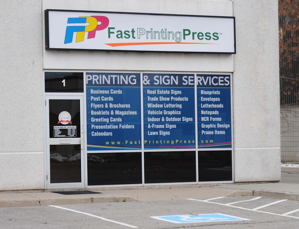 Fast Printing & Press | 235 Industrial Pkwy S Unit 1, Aurora, ON L4G 3V5, Canada | Phone: (905) 841-9636