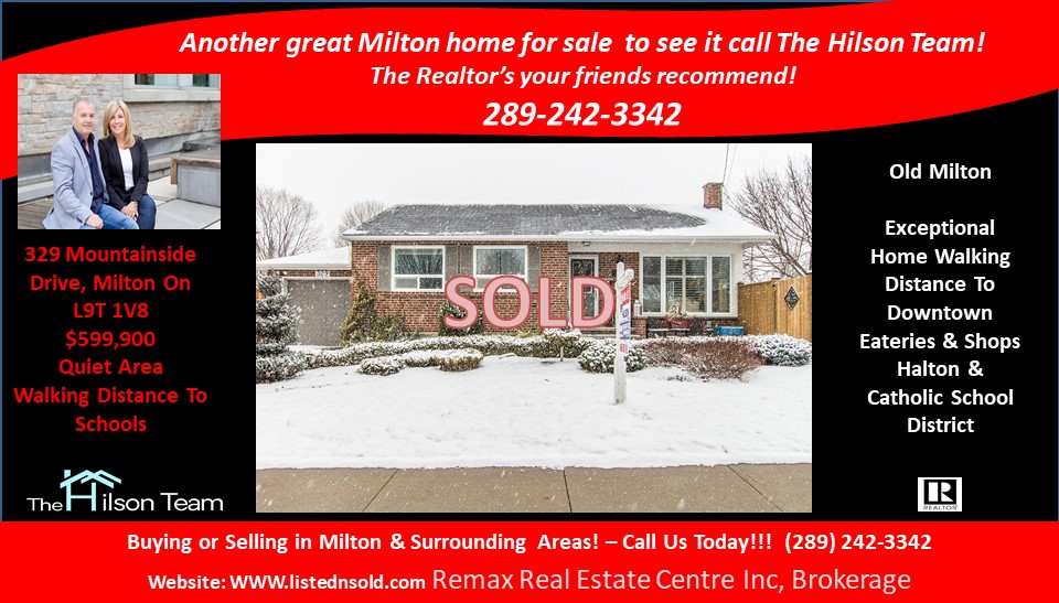 The Hilson Team | 345 Steeles Ave E, Milton, ON L9T 3G6, Canada | Phone: (289) 242-3342