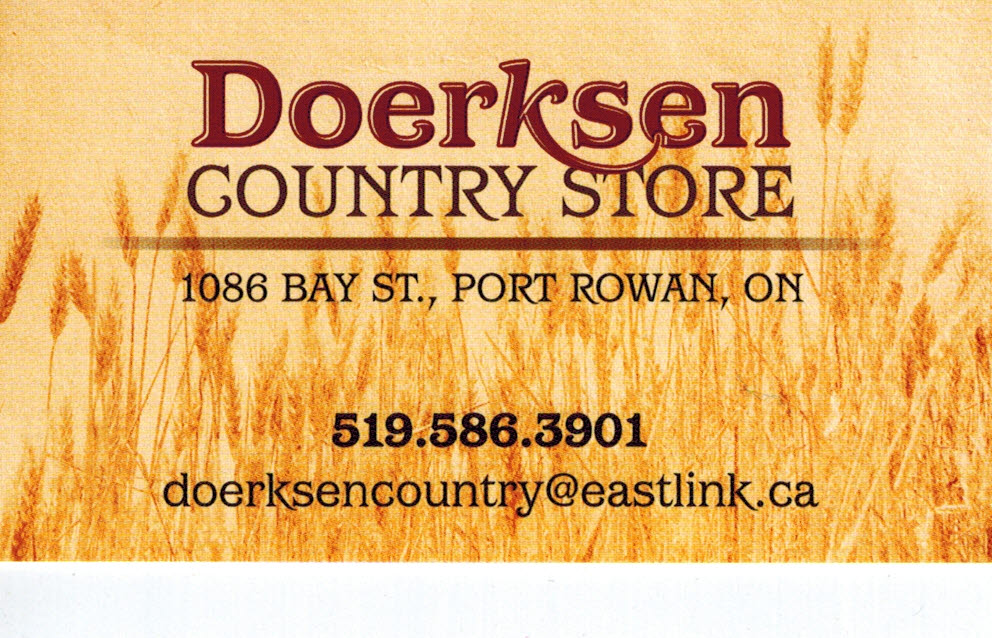 Doerksen Country Store | 1086 Bay St, Port Rowan, ON N0E 1M0, Canada | Phone: (519) 586-3901