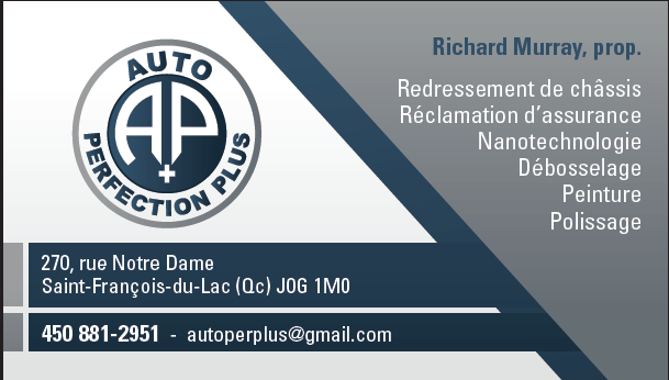 Auto perfection plus | 270 Rue Notre Dame, Saint-François-du-Lac, QC J0G 1M0, Canada | Phone: (450) 881-2951