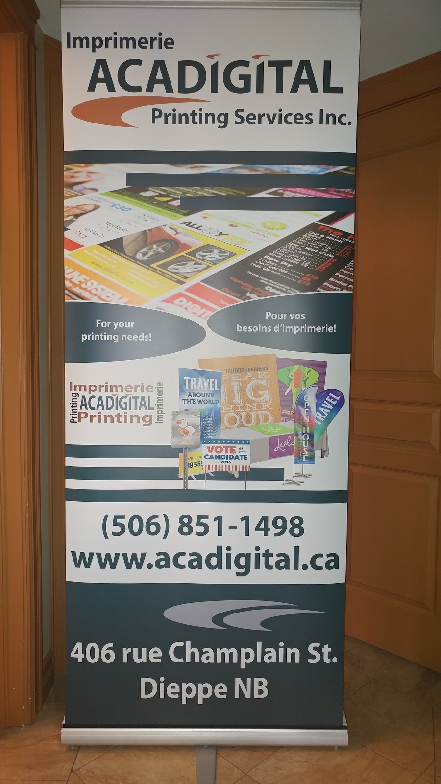 Acadigital Printing | 406 Champlain St, Dieppe, NB E1A 1P3, Canada | Phone: (506) 851-1498