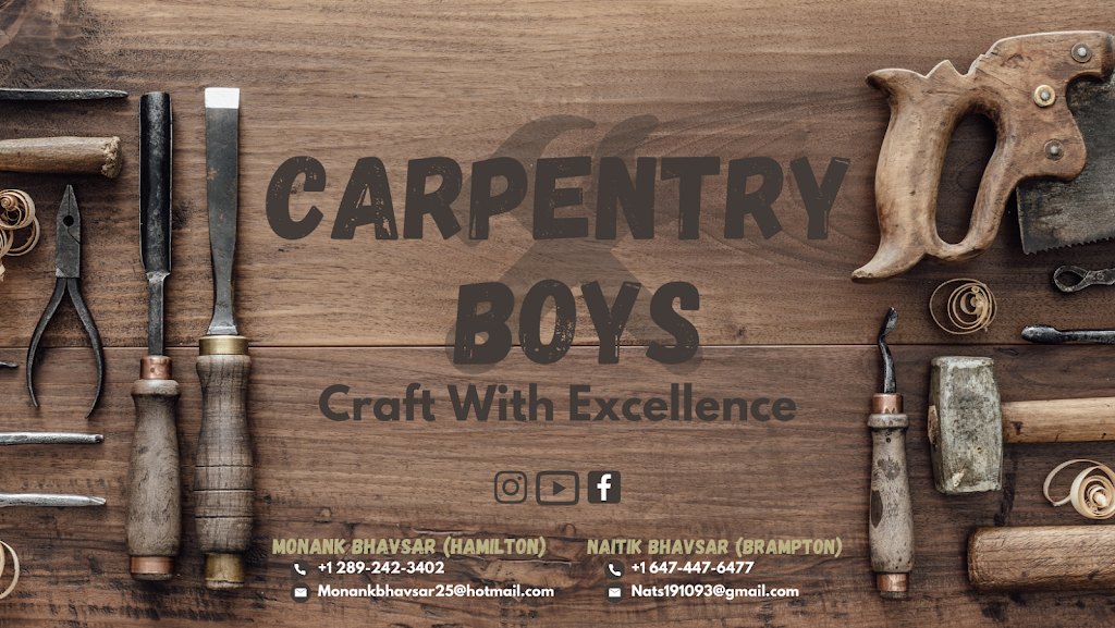 CARPENTRY BOYS | 120 Vineberg Dr #14, Hamilton, ON L8W 0B5, Canada | Phone: (289) 242-3402