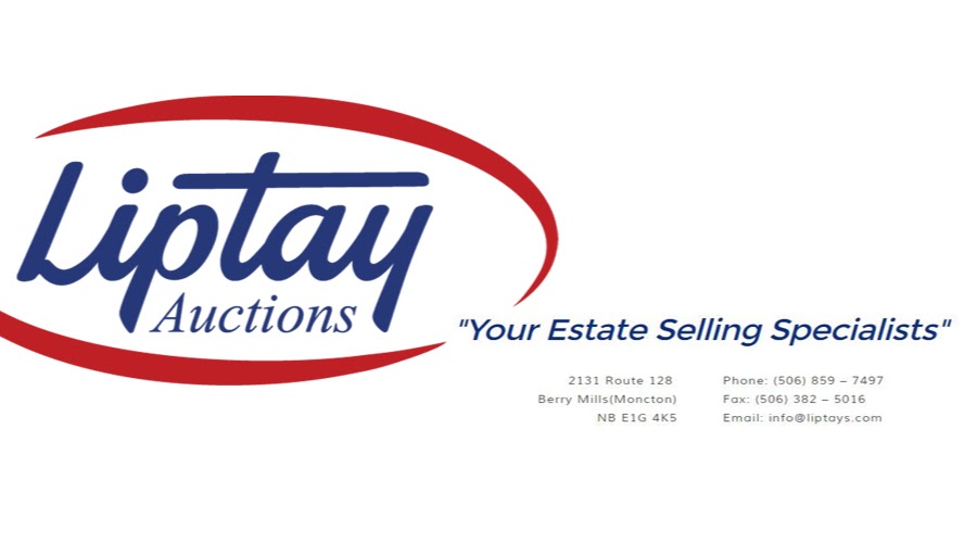 Liptay Auctions | 2131 Route 128, Berry Mills (Moncton), NB E1G 4K5, Canada | Phone: (506) 859-7497